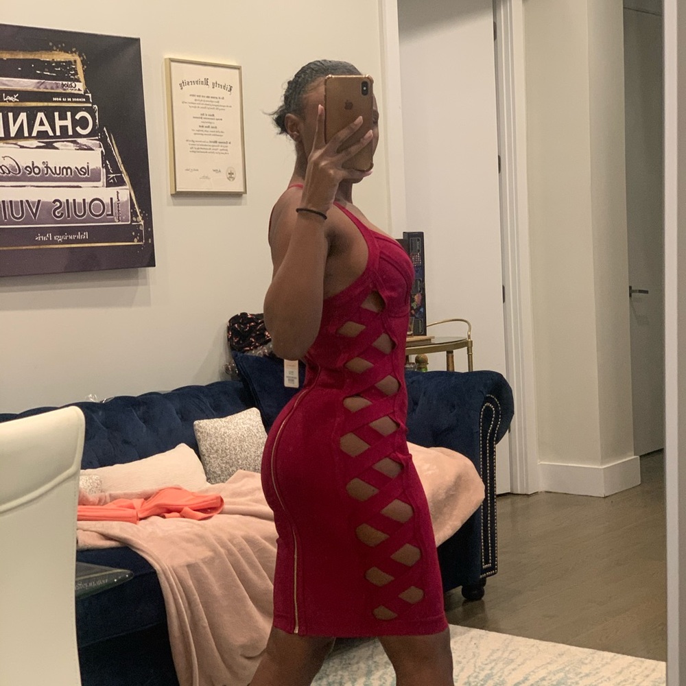 House of CB DRESS (Wine Colored)